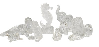 Lot 263 - Waterford Crystal Animals and other Models,...