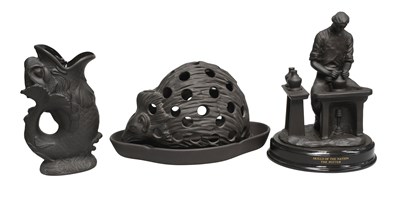 Lot 254 - Wedgwood Black Basalt, "Skills of the Nation...