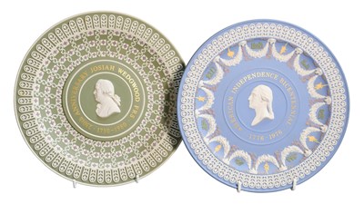 Lot 279 - A Wedgwood Tri-colour Jasper Plate, 250th...