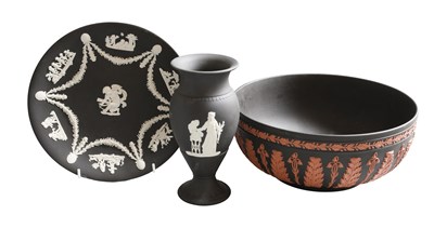 Lot 212 - Wedgwood Black Basalt and Jasper, including...