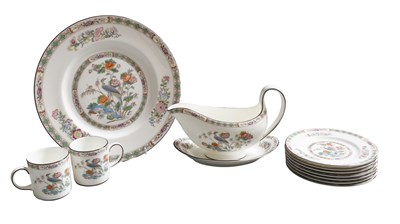 Lot 216 - Wedgwood Pocelain "Kutani Crane" Part Dinner...