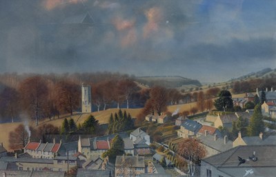 Lot 1263 - Peter Allis (b. 1944) View of Richmond rooftop...