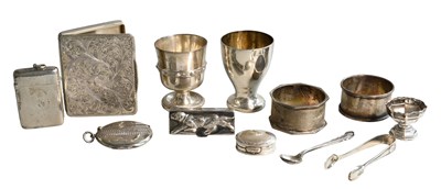 Lot 133 - A Collection of Assorted Silver, comprising...