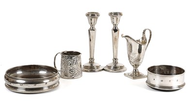 Lot 172 - A Collection of Assorted Silver, including two...