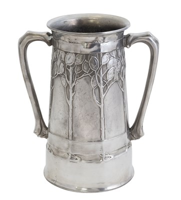Lot 671 - David Veasey for Liberty & Co: A Tudric Pewter...