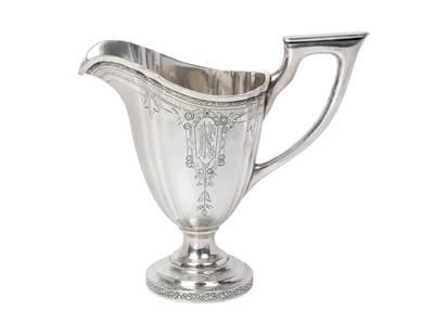 Lot 2088 - A Chinese Export Silver Cream-Jug