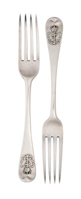 Lot 2016 - Five Victorian Silver Table-Forks