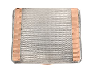 Lot 2051 - A George VI Parcel-Gilt Silver Cigarette-Case