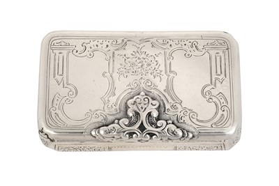 Lot 2039 - An Austrian Silver Snuff-Box
