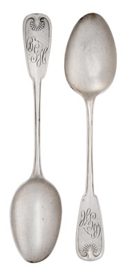 Lot 2020 - A Set of Six American Silver Table-Spoons