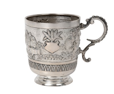 Lot 2065 - An Indian Silver Mug