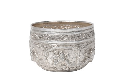 Lot 2070 - A Burmese Silver Offering Bowl