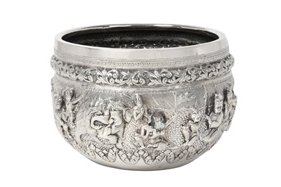 Lot 2084 - A Burmese Silver Offering Bowl