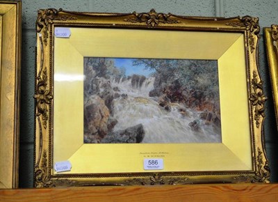 Lot 586 - H B Wimbush, 'Swallow Falls, N Wales', watercolour