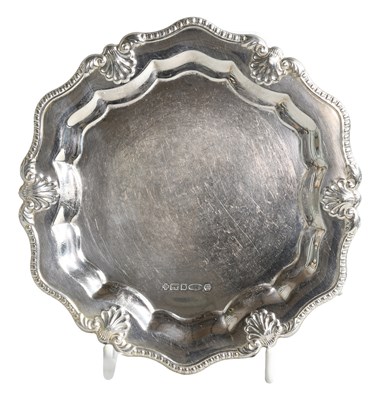Lot 34 - An Elizabeth II Silver Waiter, by Carr's of...