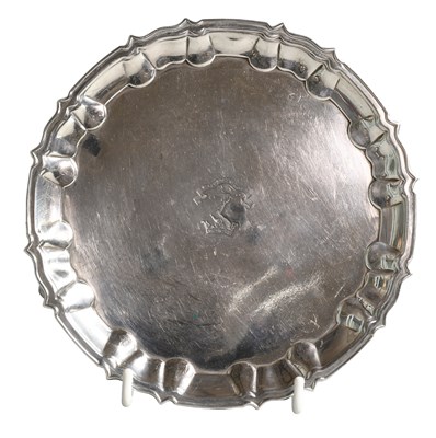 Lot 45 - A George V Silver Waiter, by William Hutton...