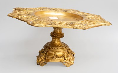 Lot 387 - A Gilt Bronze Tazza, 19th century, with...