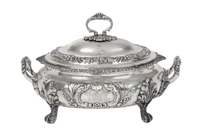 Lot 2127 - A William IV Silver Soup-Tureen and Cover