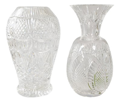 Lot 331 - A Waterford Crystal Seahorse Pattern Vase, of...