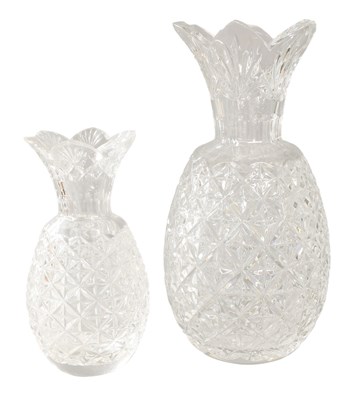 Lot 330 - A Waterford Crystal Pineapple Pattern Vase,...