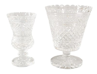 Lot 335 - A Waterford Crystal Pedestal Vase, heavily cut...