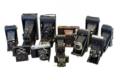 Lot 3150 - Kodak And Others A Collection Of Folding Cameras