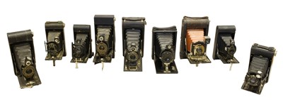 Lot 3149 - Kodak And Others A Collection Of Folding Cameras