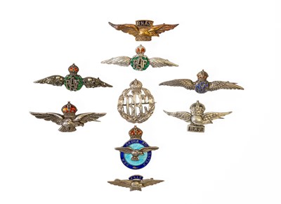 Lot 133 - A Collection of Eight Silver Sweetheart...