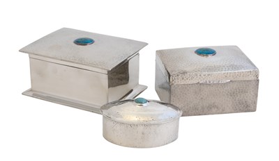 Lot 669 - Liberty & Co. Tudric Pewter and Enamelled...