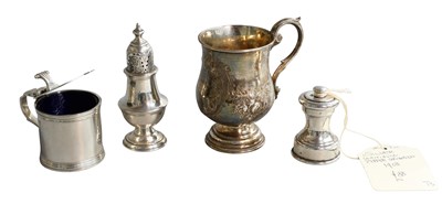 Lot 74 - A Collection of Assorted Silver, comprising a...