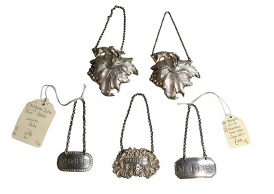 Lot 129 - Five Various George III and Later Silver...