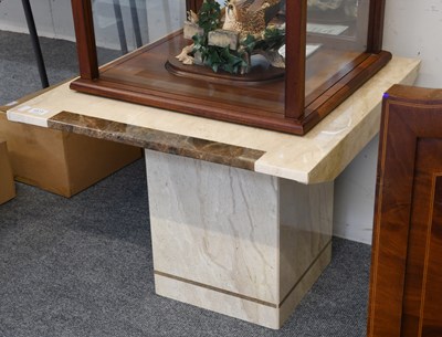 Lot 1511 - A Travertime Coffee/Side Table