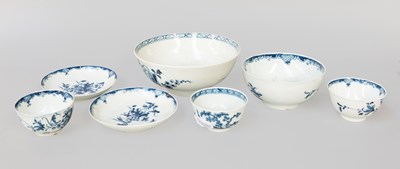 Lot 538 - Liverpool Porcelain Slop Bowl, Three Mansfield...