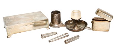 Lot 139 - A Collection of Assorted Silver Smoking...