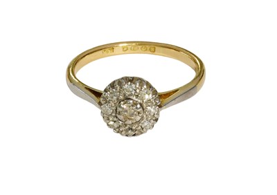 Lot 508 - An 18 Carat Gold Diamond Cluster Ring, the...