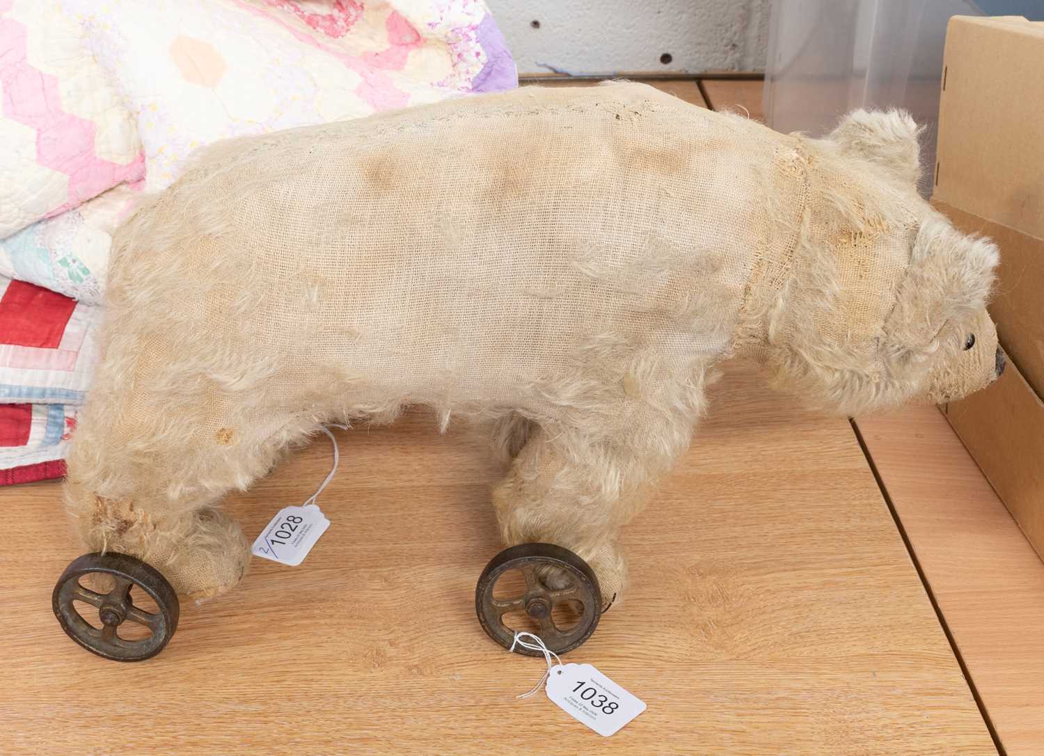 Lot 1038 - Early 20th Century Possibly Steiff Bear on...
