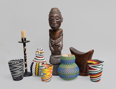 Lot 394 - Mixed Ethnographica, including six West...
