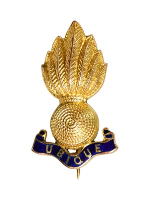 Lot 165 - A 9 Carat Gold and Enamel Sweetheart Brooch to...