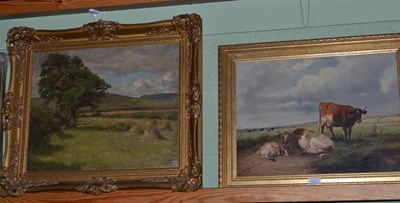 Lot 627 - After Thomas Sidney Cooper together with another oil on canvas and a pair of landscapes (4)