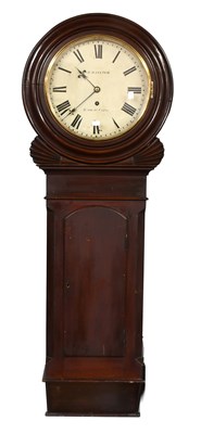 Lot 1358 - A 14" Drop Dial Wall Timepiece signed Railton,...