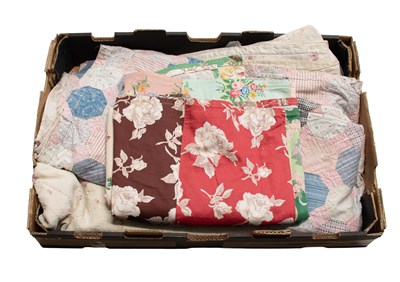 Lot 350 - Early 20th Century Quilt on white ground...