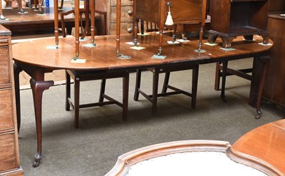 Lot 1382 - A 19th Century Mahogany Extending Dining Table,...