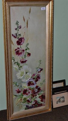 Lot 632 - Four sketches American School early 20th century, together with a study of flowers oil on...