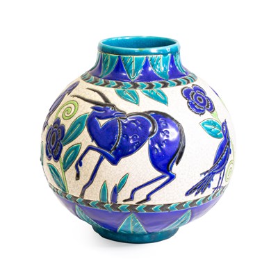 Lot 626 - La Maitrise: An Art Deco Boch Frères Keramis...