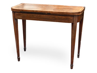 Lot 1420 - A George III Satinwood-Crossbanded Mahogany...