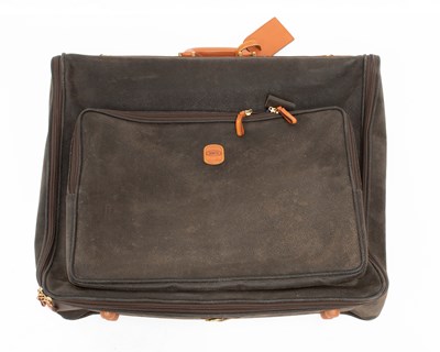 Lot A Bric's Italian Calf Leather Garment Carrier...
