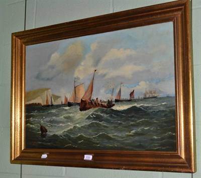 Lot 638 - George Arthur Flower, marine oil on canvas