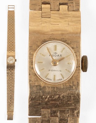 Lot 148 - A Lady's 9 Carat Gold Wristwatch, signed Audax,...