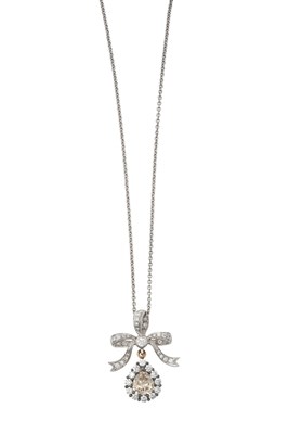 Lot 2238 - An 18 Carat Gold Diamond Pendant on Chain the...