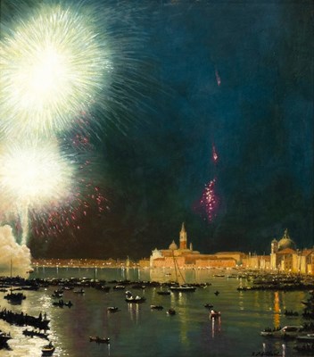 Lot Terence J Gilbert (b.1946) "July - Festa del...